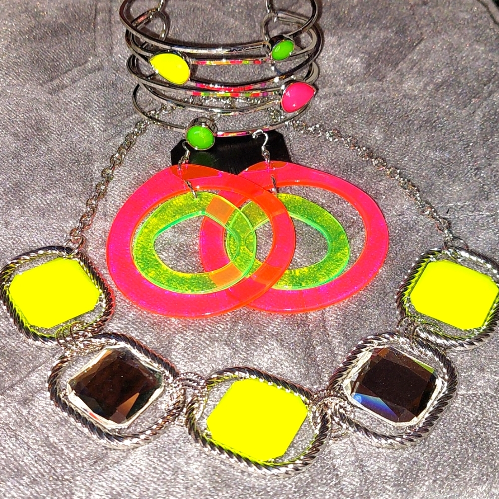 Neon Pink, Yellow & Green Set